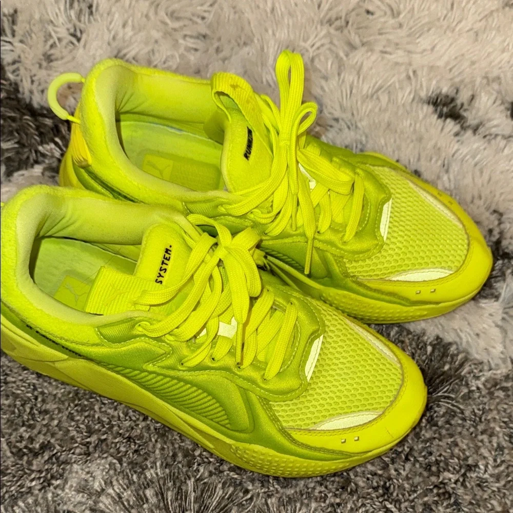 Puma Neon Yellow Athletic Sneakers - Picture 5 of 5
